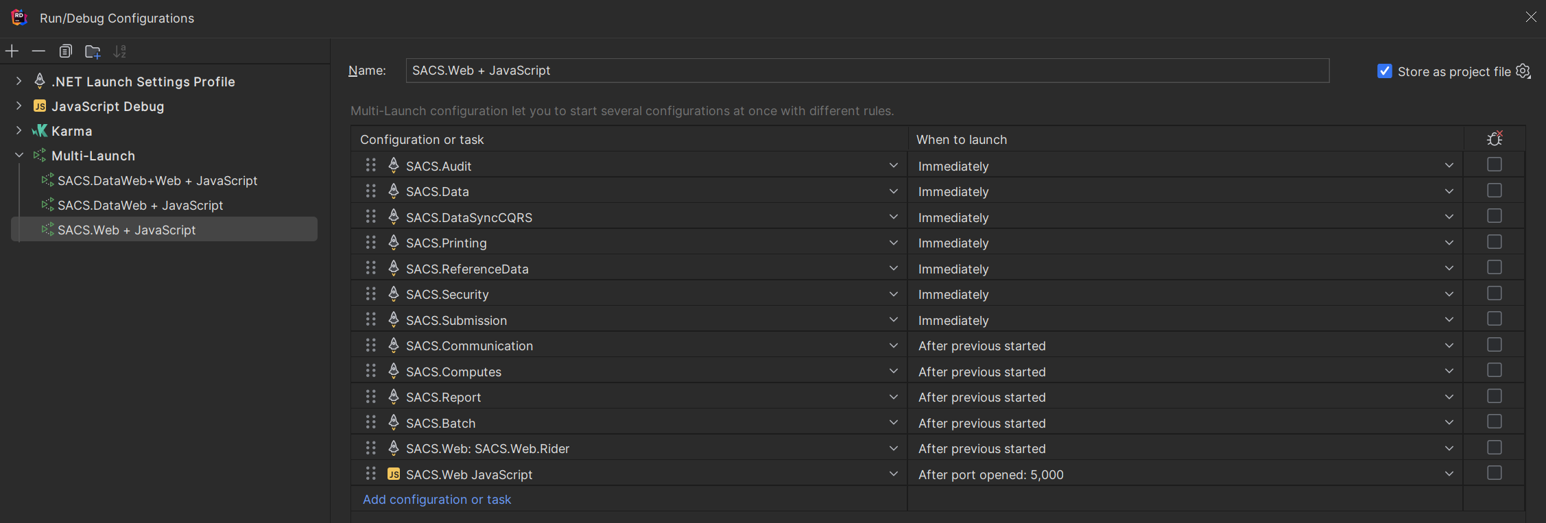 Multi-Launch Config &ldquo;After port opened&rdquo; setting does not work 